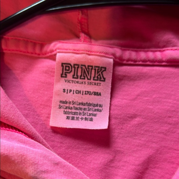 Pink Hooded Long Sleeve Pocket Tee with Dog Logo - Picture 3 of 6